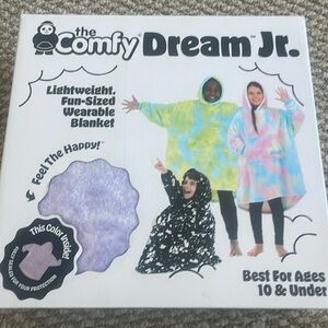 The Comfy Dream Jr- wearable blanket for kids-heather purple- TAGS ON